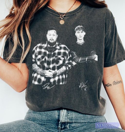 Machine Gun Kelly and Jelly Roll Graphic Tee, Jelly Roll and MGK Shirt, Lonely Road Song Merch, Concert Tour Merch, Gift for Music Lover