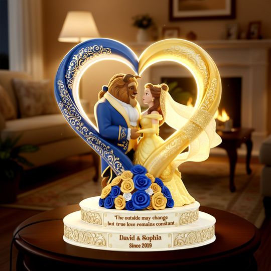 A Timeless Tale Of Love Light Box - Personalized Anniversary Gift For Couples, Valentine Gift, Wedding Gift