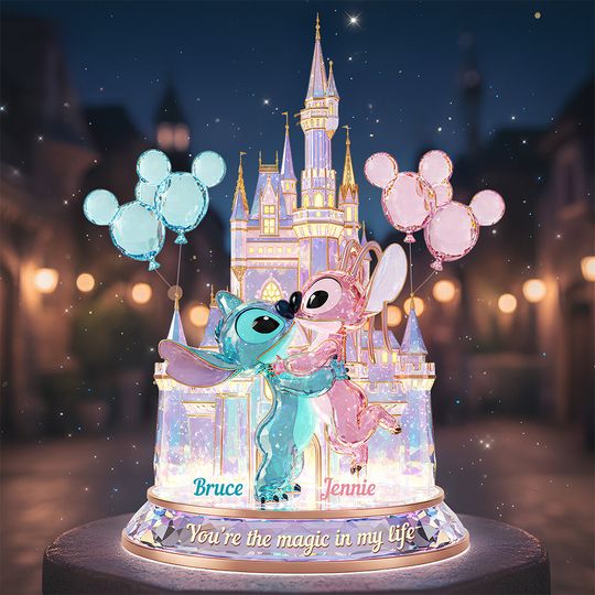 Romantic Couple Acrylic Light Box - Personalized Gifts For Couples, Valentine Gift, Wedding Gift