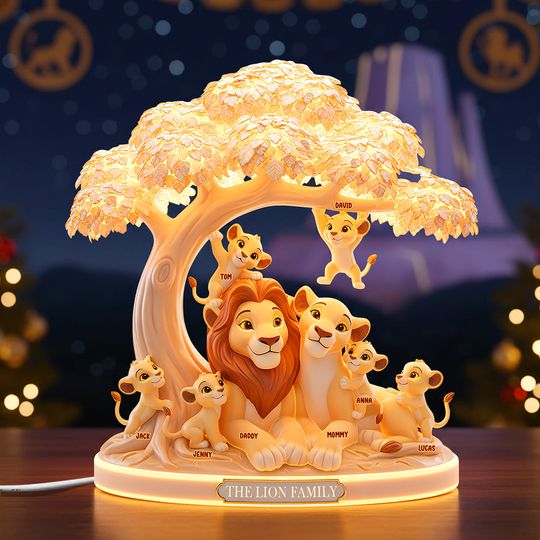 Family Light Box -  Personalized Gifts For Family  Custom Shape Acrylic Light Box