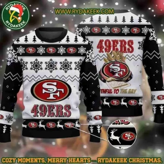 San Francisco 49er Football Team Christmas Ugly Sweater