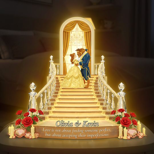 Couple Dancing Acrylic Light Box -  Personalized Gifts For Couple, Valentine Gift, Wedding Gift