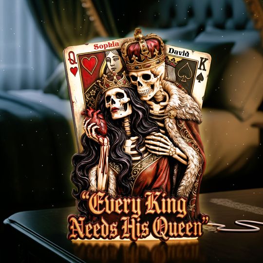 Skeleton Couple Light Box - Personalized Gift For Couples