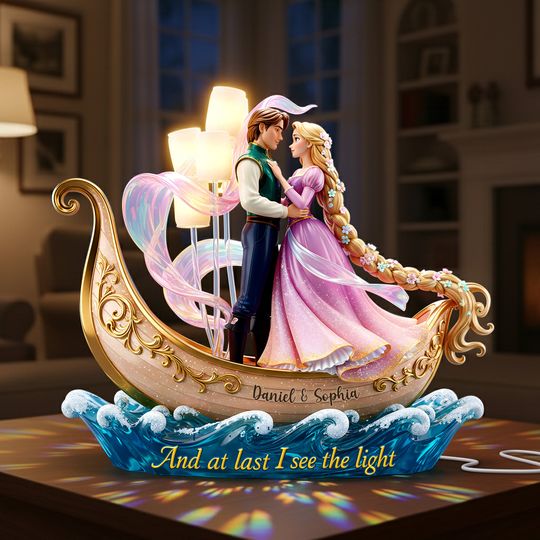 Discover Romantic Couple Acrylic Light Box -  Personalized Gifts For Couple