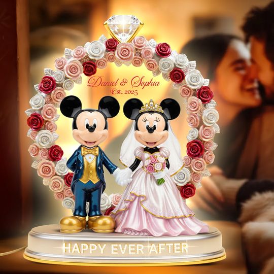 Happy Ever After Light Box Personalized Gifts For Couple