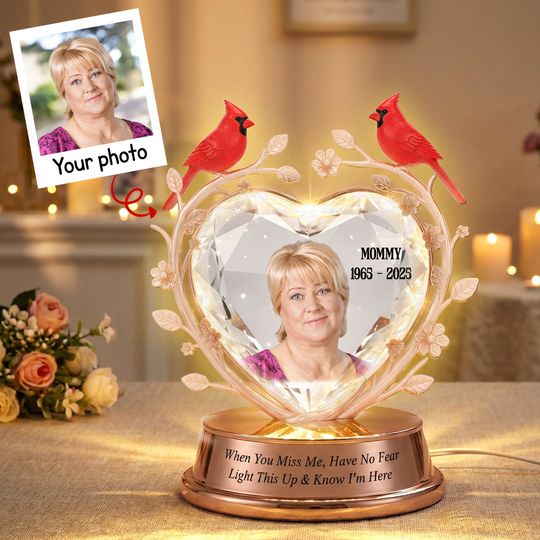 Custom Photo Memorial Acrylic Light Box 01namg271125 - Personalized Memorial