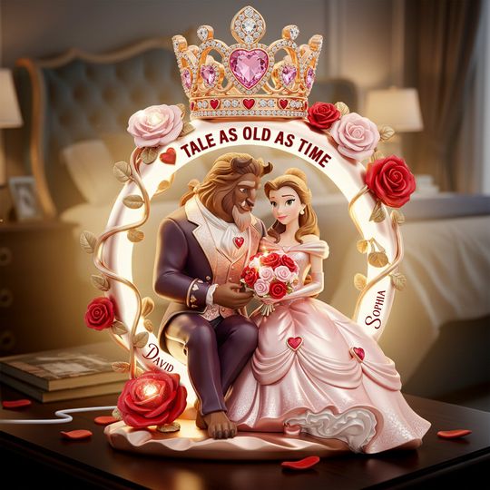 Romantic Couple Acrylic Light Box - Personalized Gifts For Couple