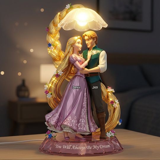 Fairy Tale Acrylic Light Box - Personalized Gifts For Couples