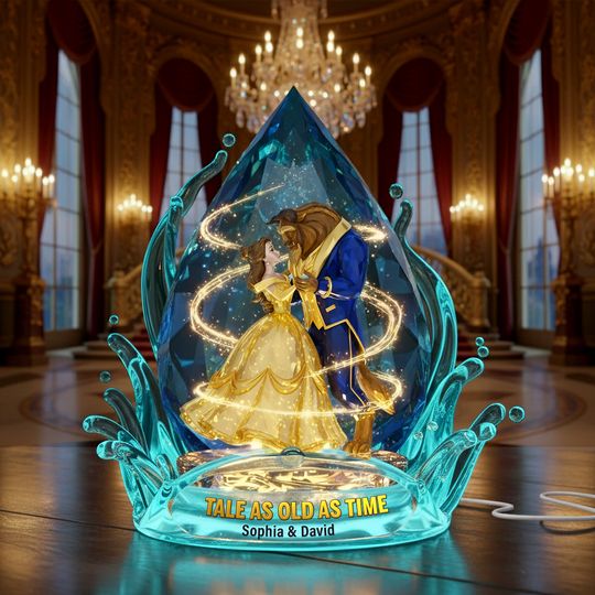 Discover Romantic Couple Acrylic Light Box - Personalized Gifts For Couple