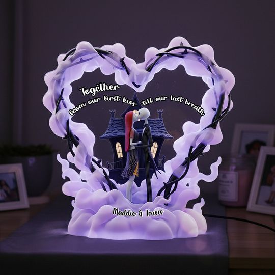 Personalized Gifts For Couple Custom Shape Acrylic Light Box