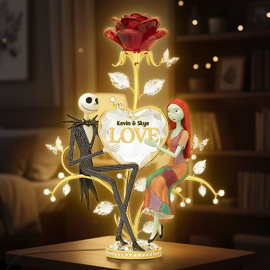 Discover Spooky Love Light Box Personalized Gifts For Couple