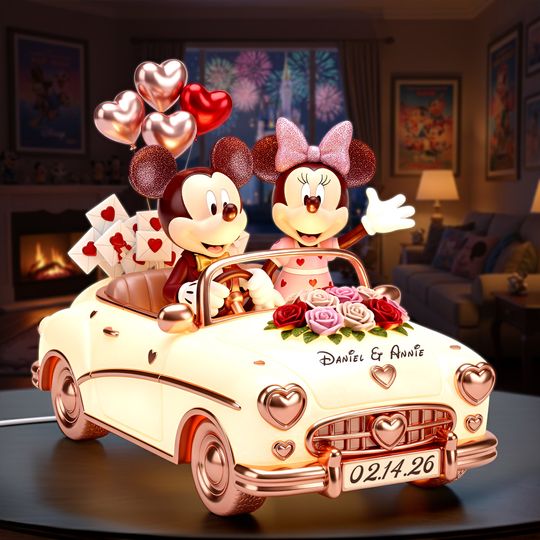 Couple Anniversary Acrylic Light Box - Personalized Gifts For Couple