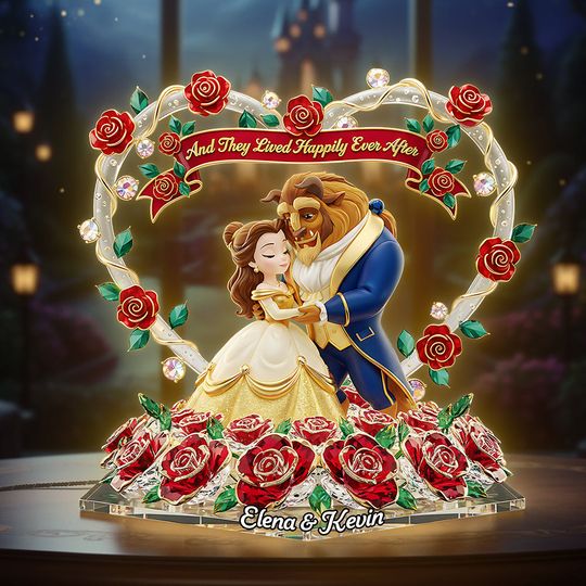 Dancing Couple Custom Shape Acrylic Light Box - Personalized Gifts For Couple