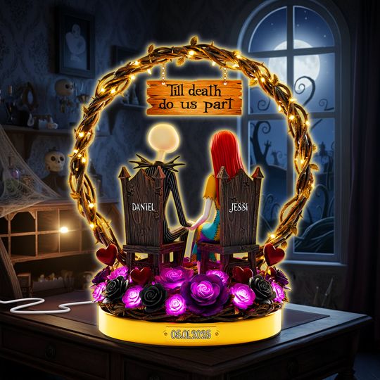 Discover Dark Romance Couple Light Box - Personalized Gift For Couples