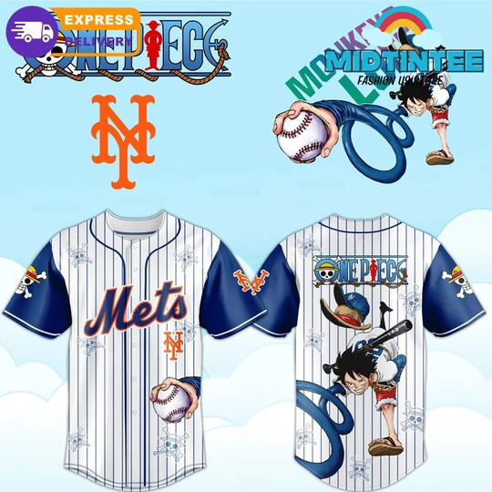 New York Met x One #Piece Baseball Jersey 2025