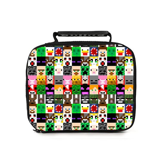 Minecraft Lunch Bag for Kids, Back to School Lunch Bag, Birthday Gift for Children
