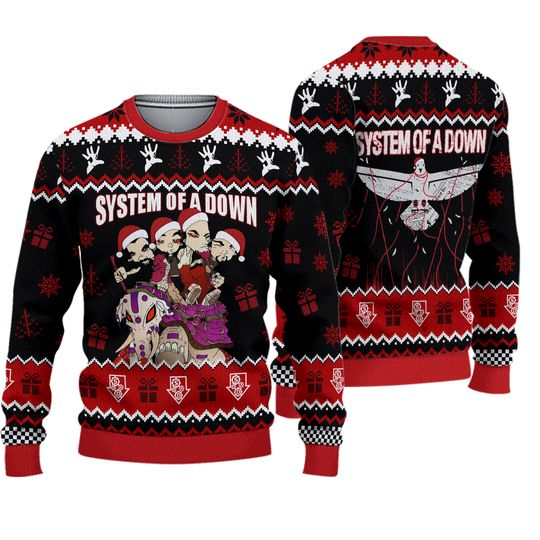 SYSTEM OF DOWN Merry 2025 Christmas Ugly Sweater