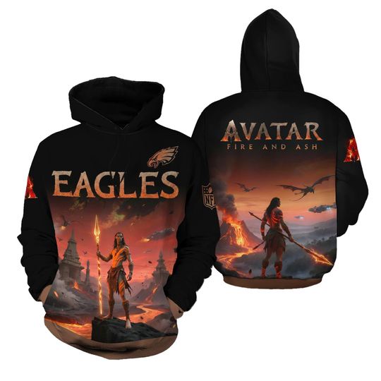 Ph!l@del E@.gles x Avatar Fire And Ash 2025 Hoodie Shirt, Gift For Fans, Christmas Gift