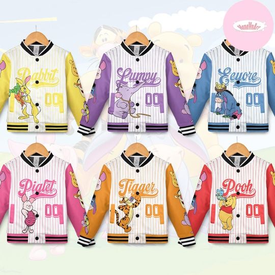 Discover Personalized Disney Winnie the Pooh Baseball Jacket