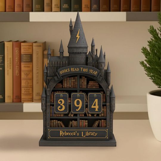 Discover Vintage Book Read Tracker, Personalized Book Lover Gift, Reading Tracker, Books Read This Year Counter, Reading Lover Gift, Library Decor