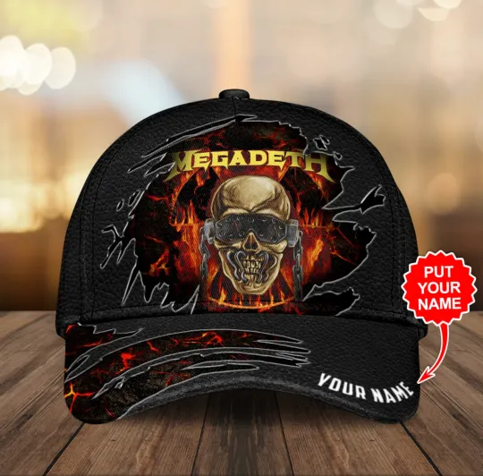 Personalized #Megadethhh SkuII Cap Classic Rock Band Hat Gift for Metal Fans