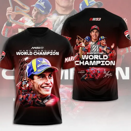 Discover Duca Lenovo Team x Marc Marquez 3D Apparel Shirt