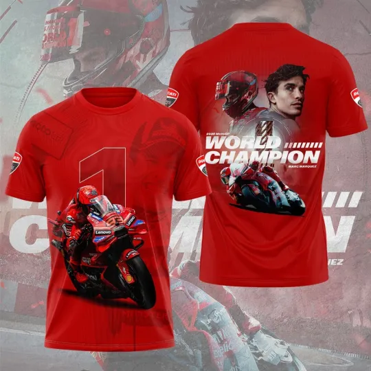 Discover Duca Lenovo Team x Marc Marquez 3D Shirt Unisex