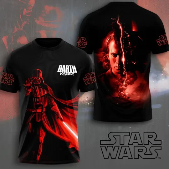 Star Wars x Darth Vader Anakin Skywalker 3D Apparel Shirt Unisex