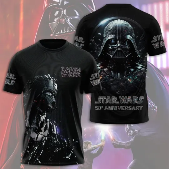 Discover Star Wars x Darth Black 3D Apparel Shirt Unisex