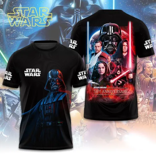 Discover Star Wars 50th Anniversary 3D Apparel Fan Gift Shirt Unisex