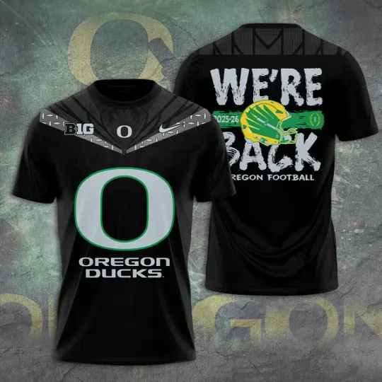 Discover Ducks Football 3D Apparel Tshirt