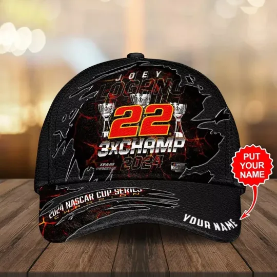 Personalized Joey Logano Classic Cap – Custom Fan Gear, Adjustable Strapback Cap