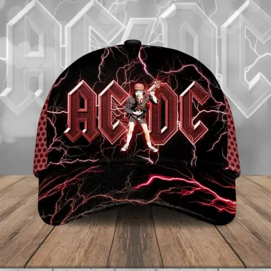 Discover #AC#DC x Angus Young Classic Cap – Rock Band Fan Gear, Adjustable Strapback Cap