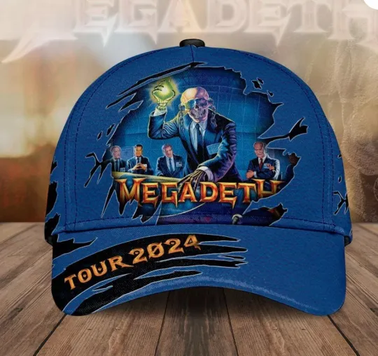#Megadethhh Band 2024 Tour Hat Classic Rock Cap Adjustable Metal Fan Gift