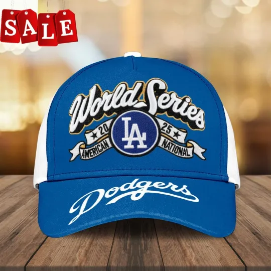 Discover Printed Los Angeles D 2025 World Series Champs Adjustable AOP Baseball Cap
