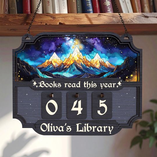 Discover Personalized Books Read Tracker Wooden, Night Court Books Tracker, Books Read This Year, Gift for Readers, Book Lovers Gift, r, Home Decor