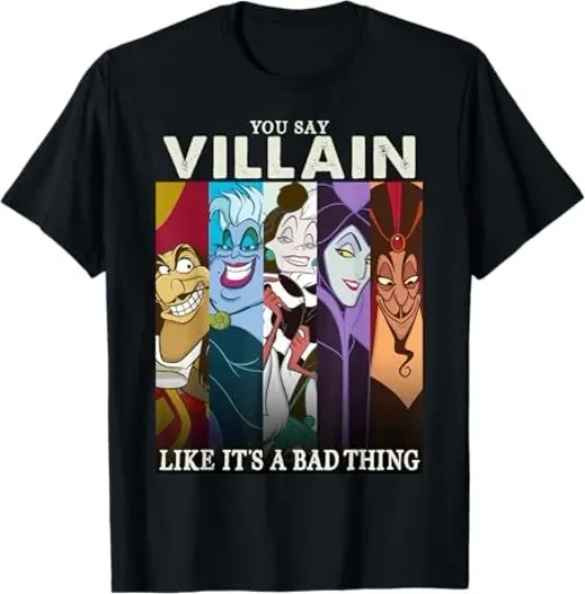 Discover Disney Villains Colorful Group T-Shirt for Men Women