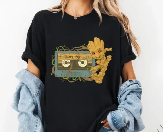 Disney Guardians Of The Galaxy I Am Groot T-Shirt for Men Women