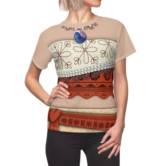 Discover Moana Women's Shirt, Moana 2 Character Inspired Costume, Chieftess of Motunui Cosplay, Vaiana Outfit, Disney Princess Apparel, runDisney