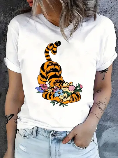 Discover Disney Tigger Floral T-Shirts Unisex