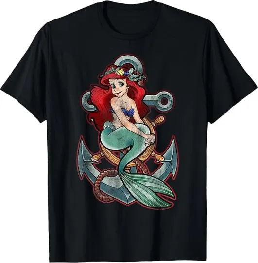 Discover Disney The Little Mermaid Ariel Black T-Shirt