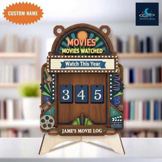 Discover Custom Movie Tracker Marquee Light Design, Vintage Movie Tracker Sign, Movies Watched This Year Decor, Film Lover Gift, Movie Lover Gift