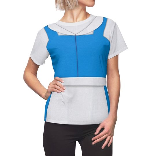 Beauty and the Beast Costume, Belle Village Blue Women's Shirt, Beauty and the Beast Shirt