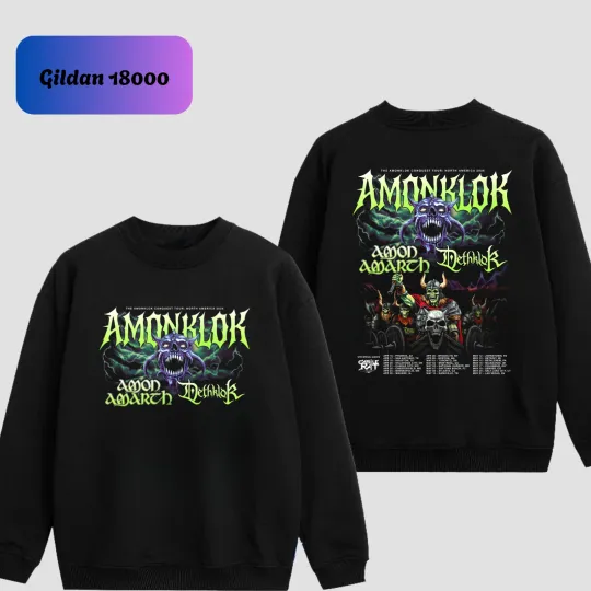 Amon Amarth And Dethklok Amonklok Conquest Tour North America 2026 Sweatshirt
