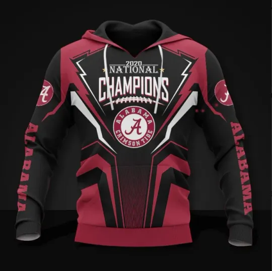 Discover Albm Crimson Tide Hoodie 3D Hoodie Size S- 5XL