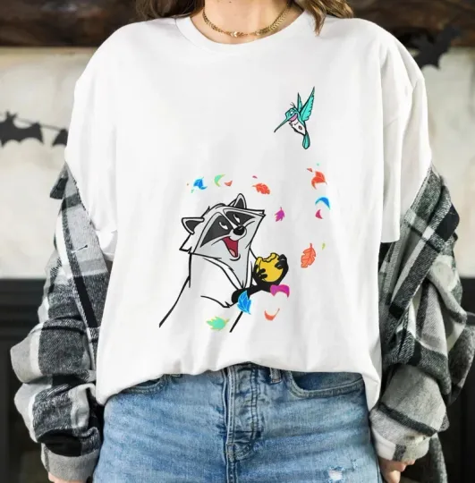 Discover Disney Pocahontas Meeko T-Shirt for Men Women