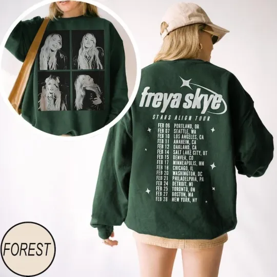 Discover Freya Skye Silent Treatment , Stars Align Tour 2026 Festival Sweatshirt