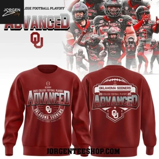Oklahoma College Football Playoff 2025 Sweatshirt 2D