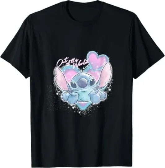 Discover Disney Lilo & Stitch Hearts Day T-Shirt for Men Women