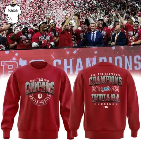 Discover Indiana Football BIG TEN CONFERENCE CHAMPIONS Limited Edition Sweatshirt 2D